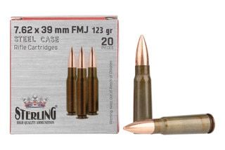Sterling Steel Case 7.62x39 ammunition.